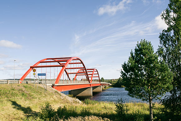 Älvbron mellan Stavsäder och Ljusdal.
